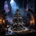 thumbnail image 2 of DIY Halloween Quilted Fabric Tree Kit, 3D Padded Sewing Craft Project, Seasonal Mantel Shelf Decor, Halloween Home Decor, Handmade Holiday Gift for Crafters, 2 of 3