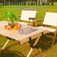 thumbnail image 4 of HLONK Versatile Outdoor Grill Rack With Rib And Chicken Stand Meat Food Cooling Rack Rib Rack For Barbecue Roast Lamb Rack Pizza Cooling Rack, 4 of 8