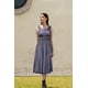 thumbnail image 4 of Vestido de encaje línea A André Badi azul marino 24, 4 of 5