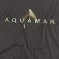 thumbnail image 2 of Aquaman Movie Logo Women's T Shirt, Charcoal, Small, 2 of 6