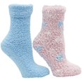thumbnail image 2 of Lush N Plush 2 pack slipper socks - Lavender N Shea Butter, 2 of 10