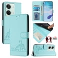 thumbnail image 2 of Oneplus Nord 3 5G Case ,Cat PU Leather Crossbody Lanyard Strap RFID Magnetic Wallet Compatible with Oneplus Nord 3 5G Cover, 2 of 5