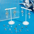 thumbnail image 4 of 20 pendientes planos y redondos con aro chapados en oro de 18 quilates y plata de ley 925, accesorios para hacer joyas., 4 of 9