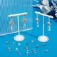 thumbnail image 4 of 20 pendientes planos y redondos con aro chapados en oro de 18 quilates y plata de ley 925, accesorios para hacer joyas., 4 of 9