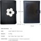 thumbnail image 3 of Linda cartera pequeña para niñas y mujeres, billetera con tres pliegues, bolsillo para dinero en efectivo, flores, tarjetero con estampado de cuero PU, (negro) WD.WDQZL Hogar, 3 of 6