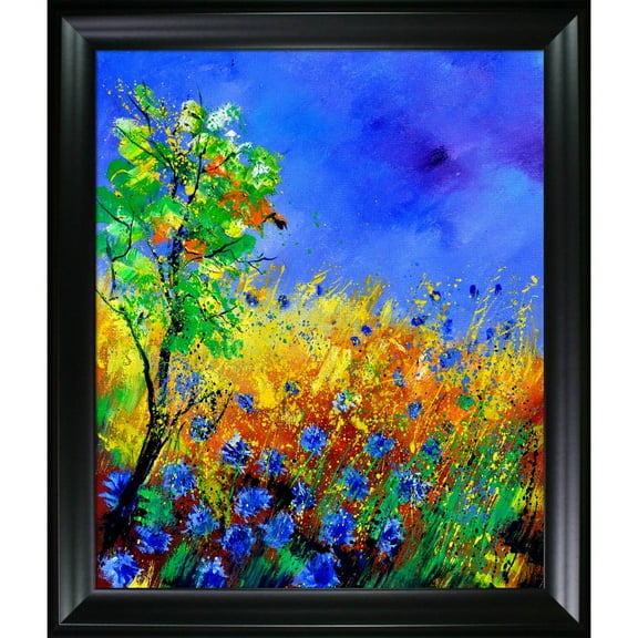 La Pastiche  Pol Ledent 'Cornflowers 1170 ' Framed Fine Art Print