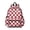 Red and White, variant on Black and White Checkered Pattern Backpack for School, Cute School Bag with Adjustable Shoulder Straps and Padded Back, 13.4"x11"x4.7"
