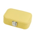 thumbnail image 1 of Organizador de joyas Hugo Almacenamiento de cuero PU Amarillo, 1 of 7