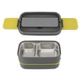 thumbnail image 1 of CHICIRIS Lunch Boxes, 1400ml Stainless Steel Lunchbox With Chopsticks Spoon, Microwave Safe, Portable 2 Layer Bento Boxes For Students, Office Workers, 1 of 8