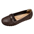 thumbnail image 5 of Women Orthopedic Loafers Arch Support Non Slip Comfortable Shoes Breathable Casual Slip on Leather Wide Width Shoes for Work Nursing Coffee Size 8.5, 5 of 5