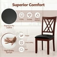 thumbnail image 5 of Gymax Set of 2 Dining Chair Kitchen Chair with Backrest Padded Seat & Rubber Wood Legs, 5 of 8