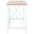 thumbnail image 5 of SAFAVIEH Freyr Contemporary Wood Writing Desk, Brown/White, 5 of 11