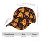thumbnail image 2 of Fotbe Cartoon Pizza Gorro Clásico de Béisbol, Gorra Ajustable con Broche Snapback, Gorro de Exterior de Algodón Suave, 2 of 6