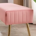 thumbnail image 5 of SYNGAR Beige Fabric Bench, Button-Tufted Upholstered Bench for Bedroom End of Bed, 45 inches, D5323, 5 of 7