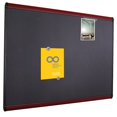 thumbnail image 5 of Quartet Prestige Plus Magnetic Fabric Bulletin Board 6 x 4 Mahogany Frame -, 5 of 5