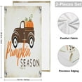 thumbnail image 2 of Dreamtimes Pumpkins Truck Retro Hand Towels 2 PCS, Ultra Soft and Highly Absorbent, Fall Seasonal Art Decorative Fingertip Towel for Home, Bathroom, Kitchen, 28.3"x14.4", 2 of 5
