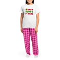 thumbnail image 4 of CafePress - Baby Bump 1St Christmas Pajamas - Women's Short Sleeve Print T-Shirt and Pants Light Cotton Pajama Set, 4 of 7