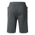 thumbnail image 6 of Pxiakgy Male Summer Casual Solid Short Pant Drawstring Short Trouser Pant Big Pocket Short Dark Grey + M, 6 of 6