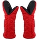 thumbnail image 1 of Guantes de horno resistentes al calor Guantes largos de goma de algodón suaves y resistentes al calor para cocinar en la cocina, 1 par, 1 of 5