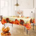 thumbnail image 2 of Fall Tablecloth 60"x84" Rectangular, Turkey Pumpkin Fall Harvest Tablecloths Decor,Water Resistant Autumn Thanksgiving Table Cover for Home Dinner Party Picnic, 2 of 7
