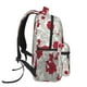 thumbnail image 3 of Disketp Leaves And Anemone Flowers In Red Grey Mochila Estampada para Hombre y Mujer – Mochila Ligera Clásica con Múltiples Bolsillos para Universidad, Trabajo y Viajes-One Size, 3 of 5