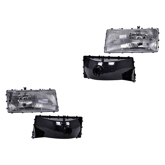 Par de Faros DEPO 1990 A 1995 Chrysler S/Base Izquierdo 301220415025237 Derecho 301220413325236 Ambos lados Sin base