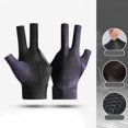 thumbnail image 1 of Guantes de 3 dedos shamjiam Guantes de piscina Tiradores de mano izquierda Snooker antideslizante Elástico Transpirable, 1 of 8