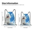 thumbnail image 2 of Sigee Cute Cloud Bichon Frise for Drawstring Bag String Backpack for Sports, Gym, Swimming, Beach, Travel-Medium, 2 of 6
