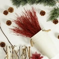 thumbnail image 2 of THE BRIVE 16-Pack Artificial Glitter Berry Stems - Christmas Decorative Glittery Twigs for Tree, Wreath, Vase, Party (Red), 2 of 2