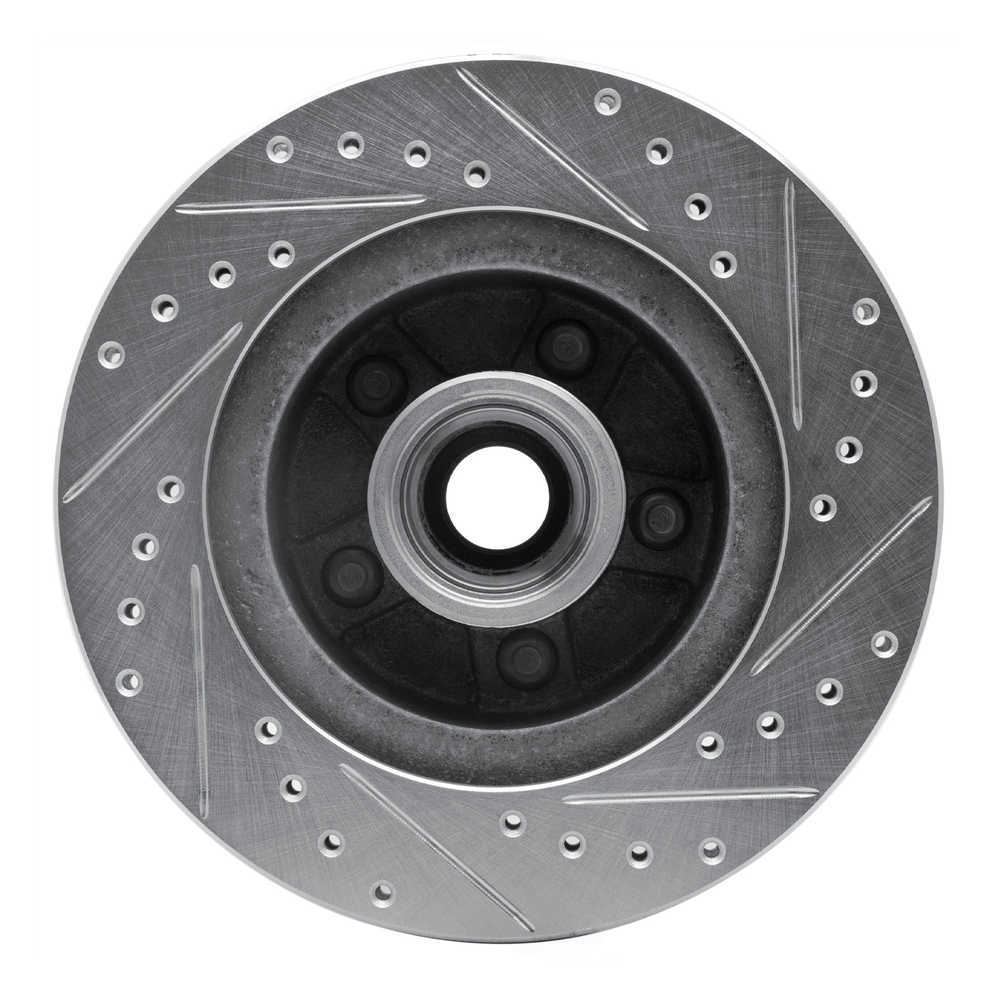 Dynamic Friction Company 631-40065L DFC Brake Rotor - Drilled And Slotted - Silver