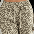thumbnail image 3 of Morttic Women's Leopard Print High Waist Drawstring Casual Long Pants – Side Pockets Fashionable Summer Trousers Light Leopard Print，M, 3 of 6