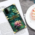 thumbnail image 6 of FKBRCL4U Compatible with Samsung Galaxy S20 Plus Case, Colourful Dragonfly Pink Lily Pads Luxury Golden Decoration for Girl Women Soft TPU Shockproof Protective Hard PC Back, 6 of 7