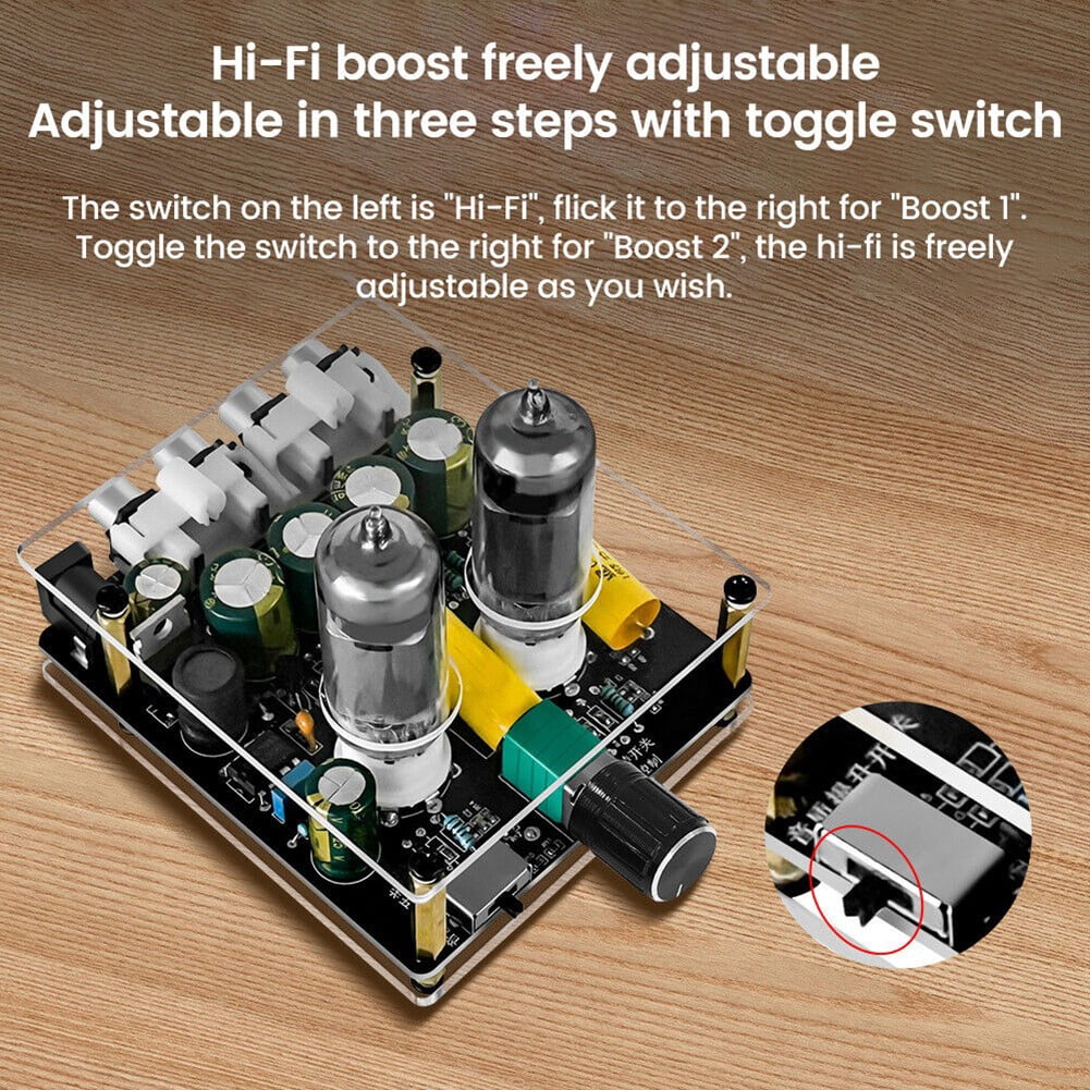 Upgraded 6K4 Tube Preamplifier Amplifier HiFi Tube Preamp Audio Sounds Amp Board