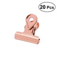 thumbnail image 1 of Miangastore Metal Binder Clips Small Gold Paper Clips Copper Electroplating 20Pcs 0.8In, 1 of 8