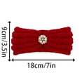 thumbnail image 3 of Kids Winter Knitted Headband Stretchy Yarn Ear Warmer Head Wrap Girls Boys Warm Lined Elastic Bandana Cold Weather Clothes, 3 of 4