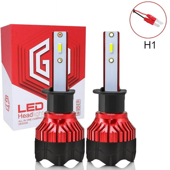 FREE ERROR H1 LED 24000LM High Headlight Low Beam Kit 200W Bulb 6000K Super Bright White For Audi