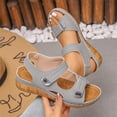 thumbnail image 5 of Orthopedic Sandals for Women 2026 Women's Summer Sandals with Adjustable Hook & Loop Straps Platform Wedge Arch Support Sandal Open Toe Ankle Strap Comfortable Lightweight Casual Shoes, 40, 5 of 6