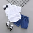 thumbnail image 2 of FNNMNNR 2pcs/Set Summer Children Baby Boys Clothes Casual Short Sleeve Cartoon Print T-shirt Tops+Shorts, 2 of 7