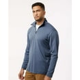 thumbnail image 2 of AllPro 41870 Pro-Lock Performance Quarter-Zip Pullover-Heather Navy-XL, 2 of 6