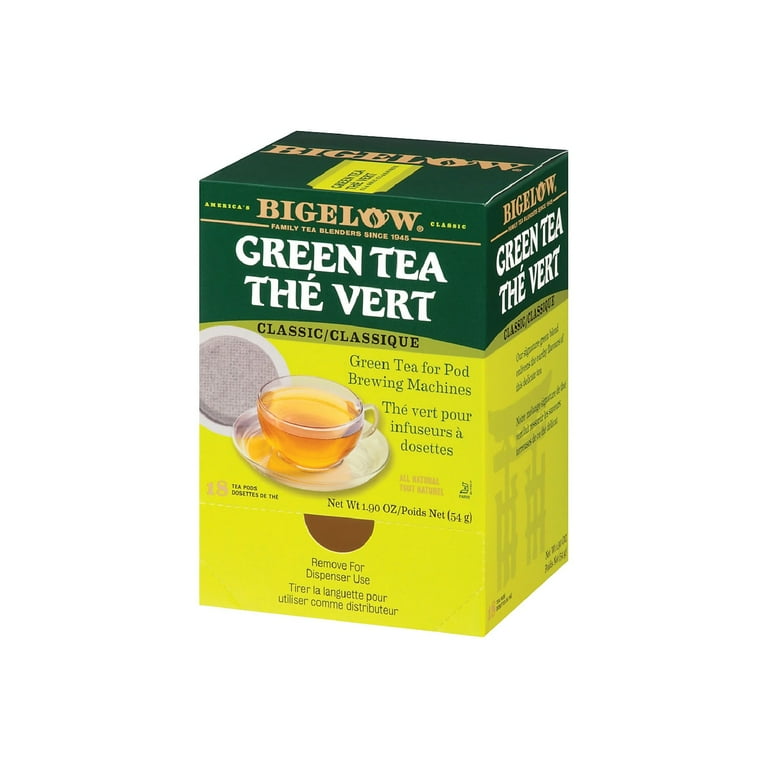 Green Tea Pods, 1.90 oz, 18/Box Green Tea Pods, 1.90 oz, 18/Box