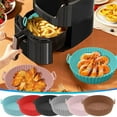 thumbnail image 7 of Feledorashia 7.5'' Silicone Air Fryer Liners, Air Fryer Silicone Reusable Liners, Food Safe Silicone Baking Tray Oven Accessories, Replacement of Flammable Parchment Liner Paper, Dishwasher Safe, 7 of 7