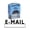 Black Ink, variant on E-MAIL Self Inking Rubber Stamp Office Stationary Custom Shiny Stamp