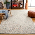 thumbnail image 2 of SAFAVIEH Capri Layla Geometric Wool Area Rug, Blue/Rust, 5' x 8', 2 of 8