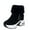 Black, variant on Women's Easy-Going Comfort Ankle Boot - Fleece warm and height-increasing ankle boots
