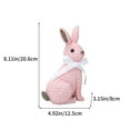 thumbnail image 3 of Steadline Resin Rabbit Garden Statue - Handcrafted Outdoor Decor For Yard Patio And Home Decoration Spring Easter Ornament Unique Artisan Craftsmanship Exquisite Details, 3 of 6