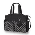 thumbnail image 1 of HLONK Diaper Bag Tote with Pacifier Holder Case for Mom and Dad  Multi-Function Travel Diaper Bag with Adjustable Shoulder Strap and Insulated Pockets  Black, 1 of 7