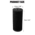 thumbnail image 2 of 3 Pcs Aquarium Pre Filter Foam Roll Foam Sponge Roll Intake Filter for Fish Tank Black 15x6.5x2cm, 2 of 7