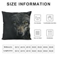 thumbnail image 5 of Orinice Wolf Flowers Dark Mood Graphic Decorative Throw Pillow Cover for Home Couch 22x22in, 5 of 5