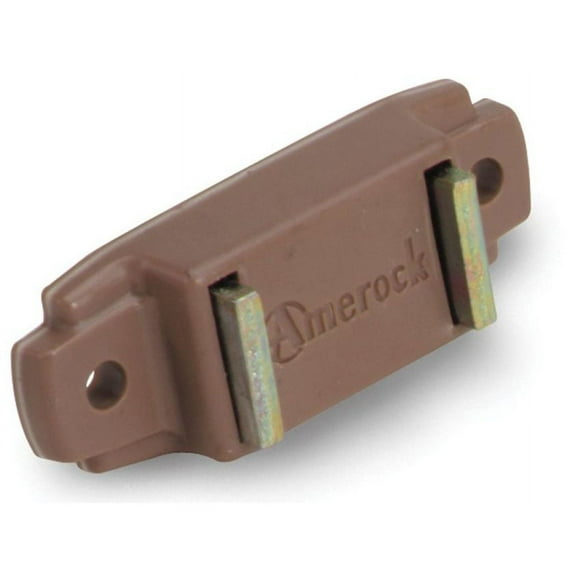 Amerock 3/4 in. W X 1-15/16 in. L Brown Plastic Magnetic Catch 1 pk