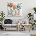 thumbnail image 2 of Stupell Industries Floral Vase Botanical Arrangement Watercolor Design Gallery-Wrapped Canvas Print Wall Art, 36x36, by Nan, 2 of 7
